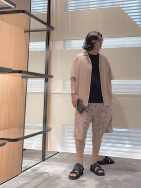 「アイテム（インナーウェア/肌着）」を使った、SANNANDESUさん（メンズ・179cm）の夏コーディネート
