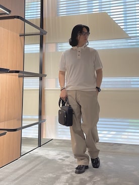 「アイテム（ボディバッグ/ウエストポーチ）」を使った、SANNANDESUさん（メンズ・179cm）の秋コーディネート