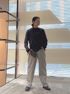 「アイテム（財布）」を使った、SANNANDESUさん（メンズ・179cm）の秋コーディネート