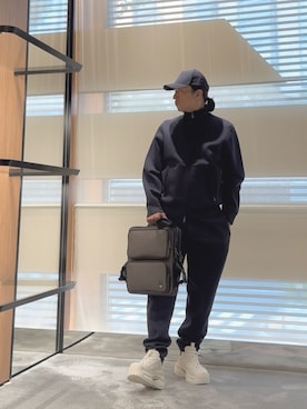 「アイテム（バックパック/リュック）」を使った、SANNANDESUさん（メンズ・179cm）の夏コーディネート