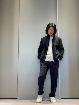 「みんなの白Tフェス」｜「アイテム（ブルゾン）」を使った、SANNANDESUさん（メンズ・179cm）の夏コーディネート