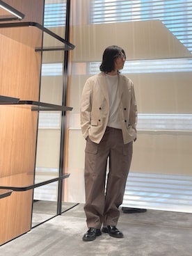 「アイテム（ドレスシューズ）」を使った、SANNANDESUさん（メンズ・179cm）の夏コーディネート