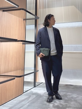 「アイテム（ジャケット/アウター）」を使った、SANNANDESUさん（メンズ・179cm）の夏コーディネート