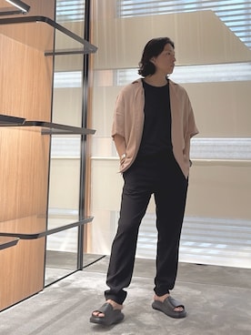 「アイテム（インナーウェア/肌着）」を使った、SANNANDESUさん（メンズ・179cm）の秋コーディネート