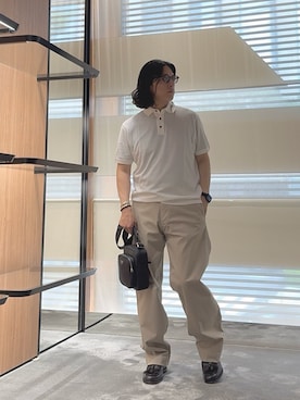「アイテム（ボディバッグ/ウエストポーチ）」を使った、SANNANDESUさん（メンズ・179cm）の夏コーディネート