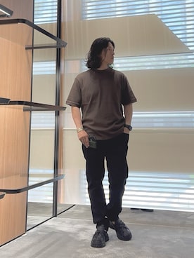 「アイテム（スマホグッズ、グリーン系）」を使った、SANNANDESUさん（メンズ・179cm）の秋コーディネート