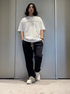 「ジャージーパンツ」｜「アイテム（腕時計）」を使った、SANNANDESUさん（メンズ・179cm）の春コーディネート