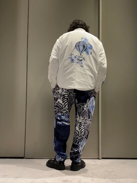 「パイル」｜「アイテム（ジャケット/アウター）」を使った、SANNANDESUさん（メンズ・179cm）の夏コーディネート