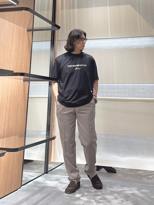 EMPORIO ARMANI ストレッチナイロンジャケット カーキ EMPORIO ARMANI ストレッチナイロンジャケット カーキ（レビュー