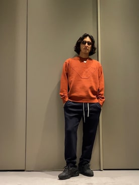 「ジャージーパンツ」｜「アイテム（アクセサリー）」を使った、SANNANDESUさん（メンズ・179cm）の夏コーディネート