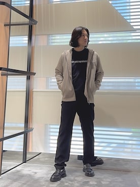 「アイテム（チノパンツ）」を使った、SANNANDESUさん（メンズ・179cm）の夏コーディネート