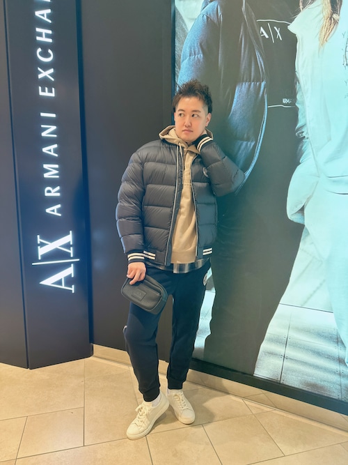 90's~ ARMANI EXCHANGE Tapered Black Denim Pants USA製 SIZE
