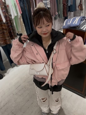 「アイテム（ブルゾン）」を使った、shio2425さん（レディース・154cm）の秋コーディネート