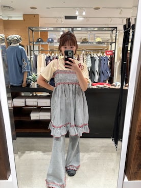 「アイテム（チュニック）」を使った、shio2425さん（レディース・154cm）の夏コーディネート