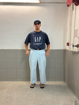 「アイテム（サングラス）」を使った、pata92さん（メンズ・175cm）の夏コーディネート