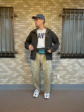 「NEAT（ニート）のアイテム（帽子）」を使った、pata92さん（メンズ・175cm）の冬コーディネート