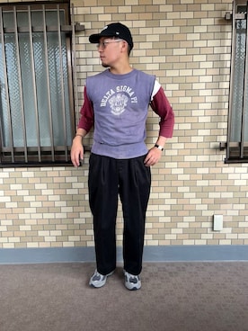 「NEAT（ニート）のアイテム（チノパンツ）」を使った、pata92さん（メンズ・175cm）の冬コーディネート
