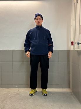 「アイテム（レッグウェア）」を使った、pata92さん（メンズ・175cm）の冬コーディネート