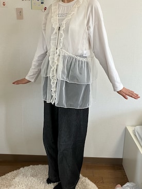 「Samansa Mos2（サマンサ モスモス）のアイテム」を使った、chieさん（レディース・166cm）の夏コーディネート