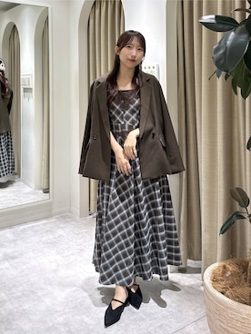 「mysty woman（ミスティウーマン）のアイテム（シューズ）」を使った、rinoさん（レディース・156cm）の秋コーディネート
