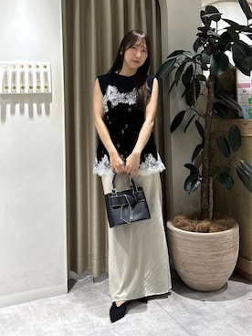 「mysty woman（ミスティウーマン）のアイテム（ショルダーバッグ）」を使った、rinoさん（レディース・156cm）の秋コーディネート