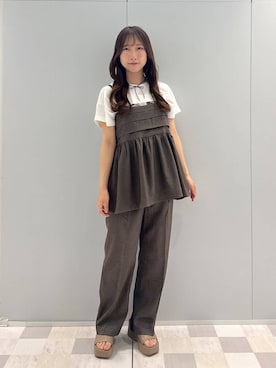 rinoさん（レディース・156cm）の夏コーディネート