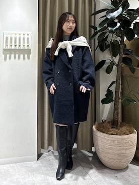 「アイテム（チェスターコート）」を使った、rinoさん（レディース・156cm・20代）の秋コーディネート