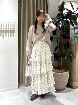 「mysty woman（ミスティウーマン）のアイテム（シューズ）」を使った、rinoさん（レディース・156cm）の秋コーディネート