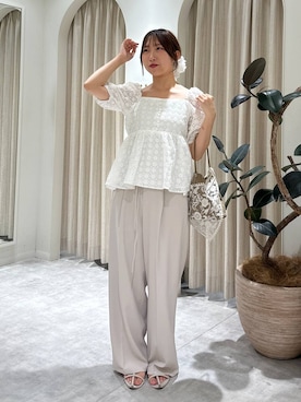 「アイテム（その他ヘアアクセサリー）」を使った、rinoさん（レディース・156cm）の秋コーディネート