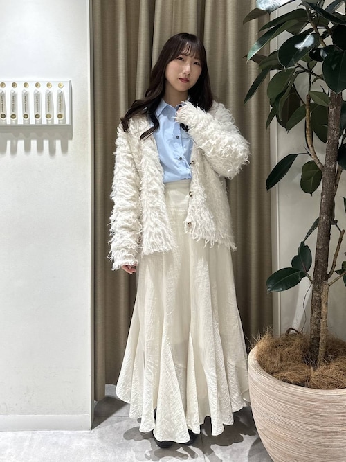 カラーシャギーカーディガン　581532