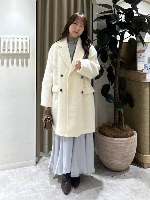 アルパカ混シャギーコート 592548