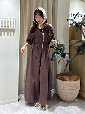 「アイテム（ワンピース/ドレス）」を使った、rinoさん（レディース・156cm・20代）の秋コーディネート