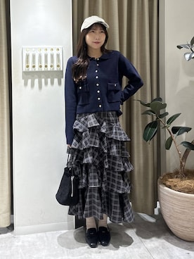 「mysty woman（ミスティウーマン）のアイテム」を使った、rinoさん（レディース・156cm）の秋コーディネート