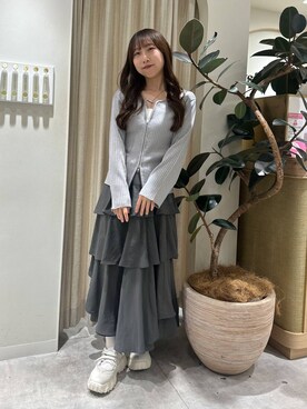 「新作」｜「アイテム（バレエシューズ）」を使った、rinoさん（レディース・156cm）の冬コーディネート
