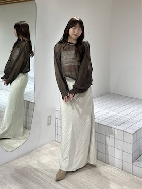 「mysty woman（ミスティウーマン）のアイテム（シューズ）」を使った、rinoさん（レディース・156cm）の秋コーディネート