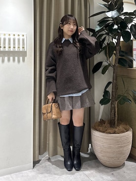 rinoさん（レディース・156cm）の冬コーディネート