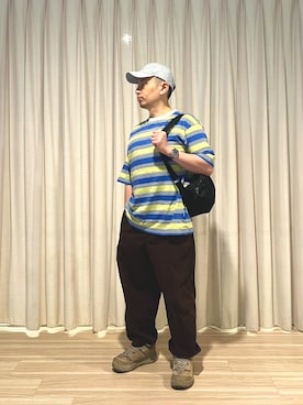 「アイテム（バッグ）」を使った、鄧江江さん（メンズ・168cm・40代）の秋コーディネート