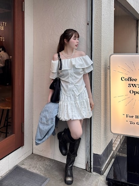 「ALAND（エーランド）のアイテム」を使った、nanaka.さん（レディース・156cm）の夏コーディネート