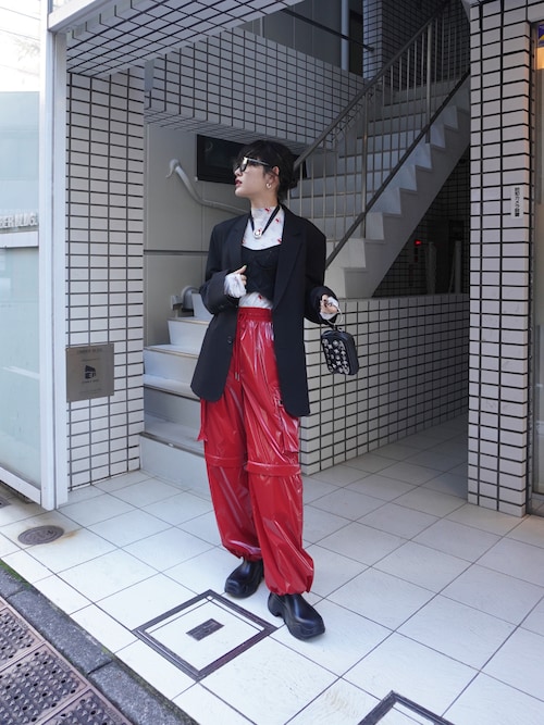 led.tokyo レッドトーキョー/21AW/バックスリットパンツ/36 セール】【led.tokyo】2WAY METALLIC CARGO PANTS Ⅱ（カーゴ