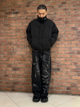 「WHITELAND（ホワイトランド）のアイテム（ブルゾン）」を使った、しんさん（メンズ・182cm）の冬コーディネート