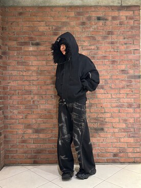 「DANKE SCHON（ダンケシェーン）のアイテム（ミリタリージャケット）」を使った、しんさん（メンズ・182cm）の秋コーディネート