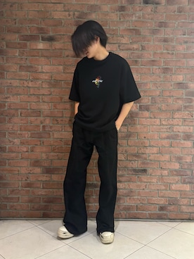 「A4A（エーフォーエー）のアイテム」を使った、しんさん（メンズ・182cm）の夏コーディネート