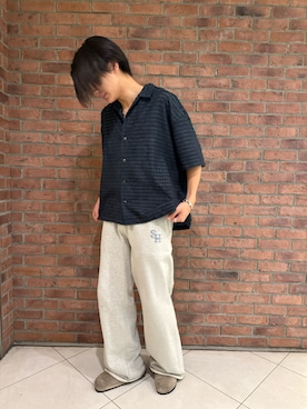 「DANKE SCHON（ダンケシェーン）のアイテム（トップス）」を使った、しんさん（メンズ・182cm）の夏コーディネート