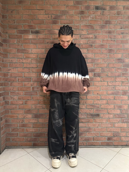 セール】DankeSchon/ダンケシェーン/STEP DYE SWEAT HOODIE