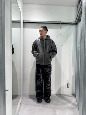 「マイベストコーデ2024」｜「アイテム（その他アウター）」を使った、しんさん（メンズ・182cm）の冬コーディネート