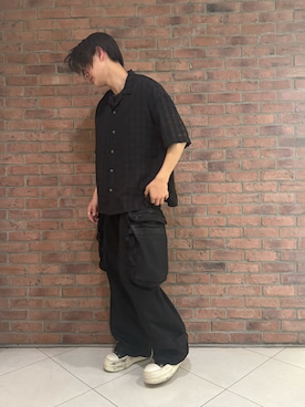 「DRKSHDW by RICK OWENS（ダークシャドウ バイ リックオウエンス）のアイテム」を使った、しんさん（メンズ・182cm）の春コーディネート