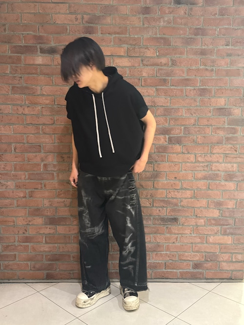 DankeSchon/ダンケシェーン/CHEMICAL SWEAT NOSLEEVE HOODIE（パーカー
