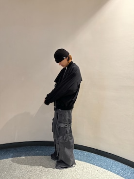 「DANKE SCHON（ダンケシェーン）のアイテム（MA-1）」を使った、しんさん（メンズ・182cm）の春コーディネート