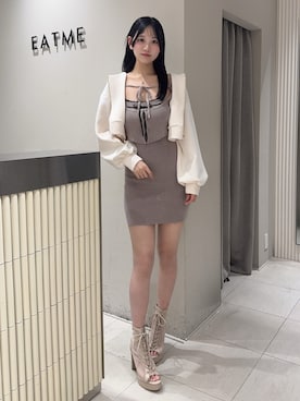 奏さん（レディース・169cm）の冬コーディネート