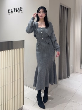 奏さん（レディース・169cm）の冬コーディネート